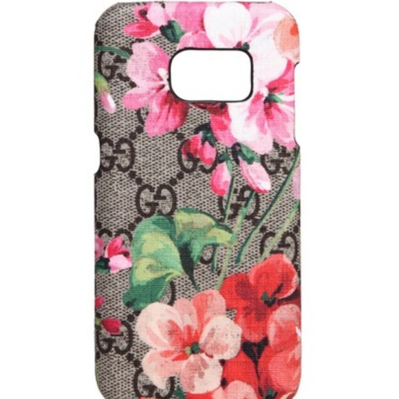 Gucci Accessories - Gucci GG Logo Monogram Blooms floral Samsung Galaxy S7 edge phone case